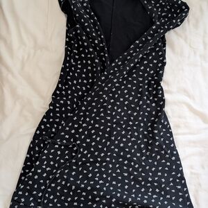 Brandy Melville Black and White Wrap Dress
